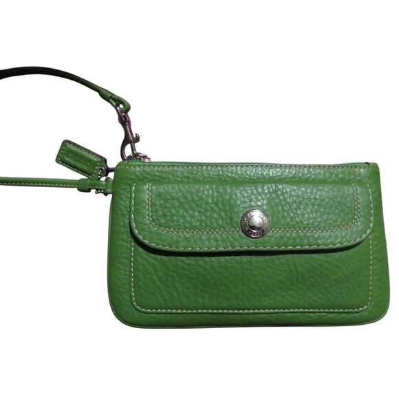 Coach 2005 Limited Edition Raffia & Green Suede Leather Top Handle Tote Satchel - Picture 14 of 16